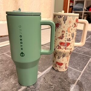 HydroJug Mint and Western Pattern Tumblers bundle